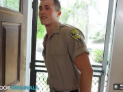 Preview 2 of Handsome Officer Dicks Down Beefy Stud - Ryder Owens, Kam Stone - NextDoorStudios