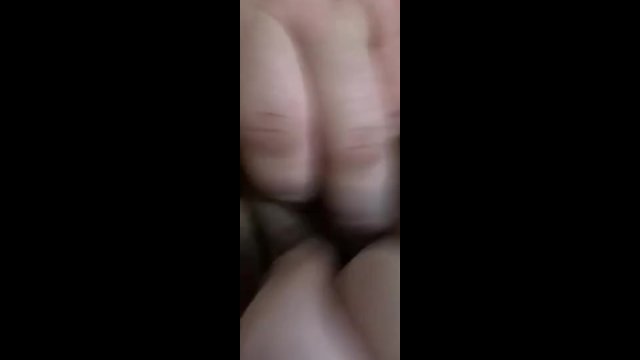 Rubbing clit to orgasm while wife pounds pussy with glass dildo