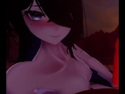 Preview 4 of Cute VR GF sucks you off on the beach at sunset