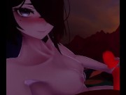 Preview 6 of Cute VR GF sucks you off on the beach at sunset