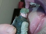 Giant Man Torments Army Guy (Vore, 3rd-person POV)