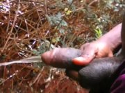 Preview 2 of AFRICAN AMATEUR ALMOST CAUGHT PISSING OUTSIDE BY THE ROAD