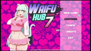 Waifu Hub S7 - Rumi from MHA [ PARODY HENTAI Game ] Ep.1 bunny hot blowjob  !