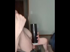 Quick Paraplegic Orgasm with Toy