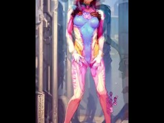 AI art d.va overwatch sexy dance darkermaker123