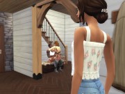 Preview 4 of MEGA SIMS- Wife Cheats on Husband with 2 BBC (Sims 4)
