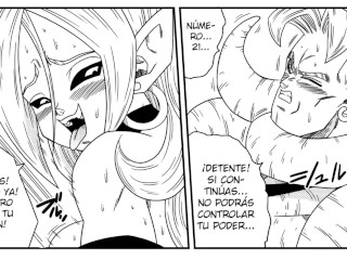Dragon Ball Androide 21 Cachonda Es Follada Hasta Venirse - Manga Porno En Español