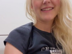 Random guy fucks me in a sports bar and cums on my face - Eva Elfie