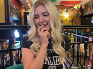 Random guy fucks me in a sports bar and cums on my face - Eva Elfie screenshot number 1