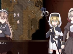 【#02 BegieAde2 ～偽りのハレルヤ～ 実況(体験版)】爆乳女騎士が口内射精フェラされたりアナルに中出しされたり・・・(アニメーションファンタジーRPG同人エロゲー） 13/16