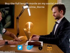 Khalamite & Maxime Horns - Getting sucked at work and destroying her pussy cum on the face