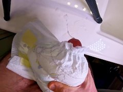 Pampers Diaper Cock Milking - Ross Martin