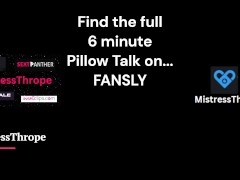 Pillow Talk with FemDom and Eunuch CFnm - Screenshot 16 of 16 - Eunuch