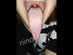 Long tongue teen