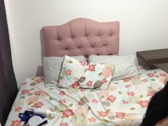 I convinced my stepfather's niece to suck my dildo and I ended up destroying her pussy doggystyle.
