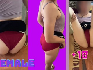 Young Woman in Miniskirt, White Skin. Modelos what a Bicht she is