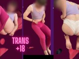 Pretty transgender models her sexy clothes