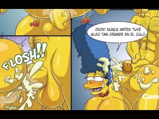 Marge Krijgt Anaal Met Romig Einde - the Simpsons Hentai