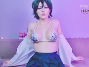 Preview 6 of Midoriya Izuku with awesome tits and juicy pussy tries out a new vibrator and cums! - Honeyplaybox