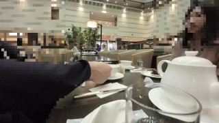 【個人撮影】エンW不倫CH 　高級ホテルで優雅にカフェしてお風呂でえっち　＃32