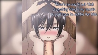 Mikasa finds your hidden stash (Anime JOI)
