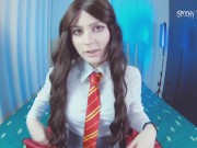 Preview 1 of Anal slut Hermiona Granger seduces you her young body, dances strip tease and asks to fuck her butt