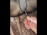 Preview 2 of I bought new tights for my doll, I'll have sex at home