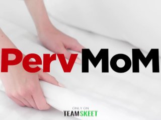 Crazy Hot Step Mother Lures Nervous Stepson Into Penetrative Sex By Using Her Amazing Body - PervMom screenshot number 0