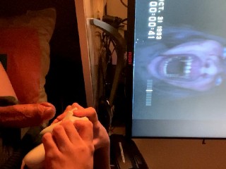 Is this Jerk off Challenge ? I Play Video Game "DON'T SCREAM" while i'm Masturbating!