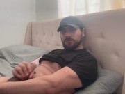 Preview 6 of Instead of alarm clock my morning erection will wake me up, big cock ejaculation