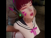 Preview 5 of D.Va Taking it From Behind After Class (White)