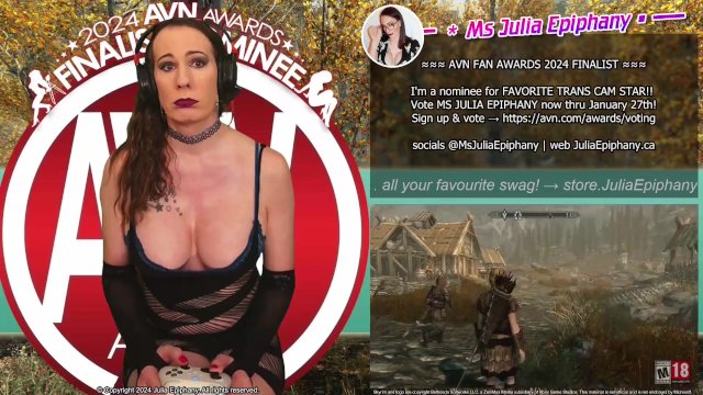 Excerpt playing Skyrim!