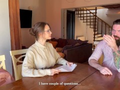 Продажная няня раздвигает ноги и сочно сквиртит для чужого мужа - Screenshot 1 of 16 - Fucking The Nanny