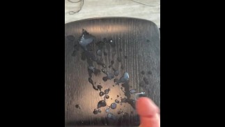 French guys shoots a massive cumload (he cums twice in a row)