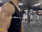 Preview 2 of natural bodybuilder show u his big veins and hard body to worship and cum