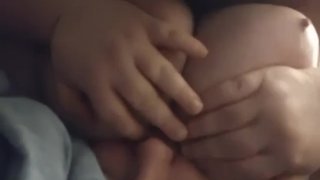 Ssbbw Titty fuck, bbc with bigger tits