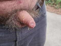 Pissing in Midlands on a path