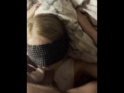 Preview 1 of Cute little slut gets her face fucked and puts balls in her mouth