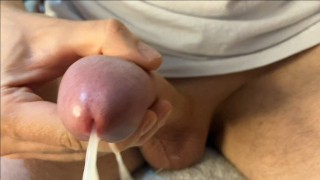 Ejaculation FPOV Close Up masturbation grosse bite non coupée