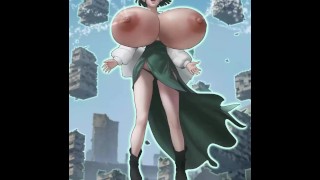Fubuki's Enlarged Breasts