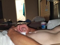 Me stroking my soft cock