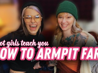 Hot Girls Teach you to Armpit Fart