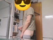 Preview 4 of Hot smooth underwear guy jerks off and cums in the bathroom