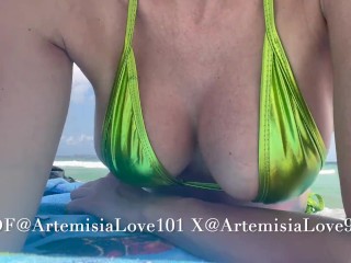 Artemisia Love and her Big Tits Hanging out @ the Beach OF@ArtemisiaLove101 X&IG @ArtemisiaLove9