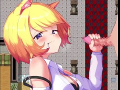 【#03 囚われのアルストロメリア 実況(体験版)】生意気な金髪巨乳狐娘に高速手コキで射精させられまくり・・・ 