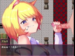 【#03 囚われのアルストロメリア 実況(体験版)】生意気な金髪巨乳狐娘に高速手コキで射精させられまくり・・・  - Screenshot 5 of 16 - Hentai