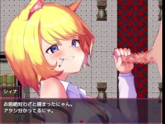 【#03 囚われのアルストロメリア 実況(体験版)】生意気な金髪巨乳狐娘に高速手コキで射精させられまくり・・・  - Screenshot 6 of 16 - 巨乳