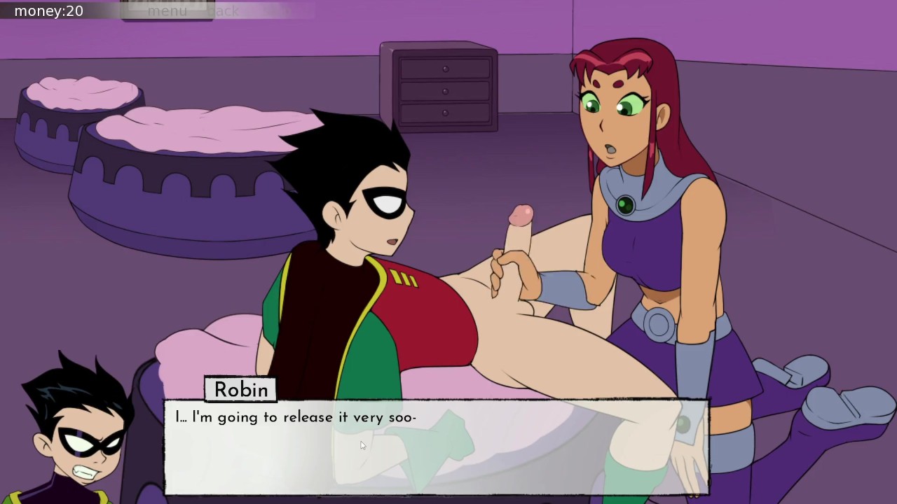 Robin and starfire blowjob