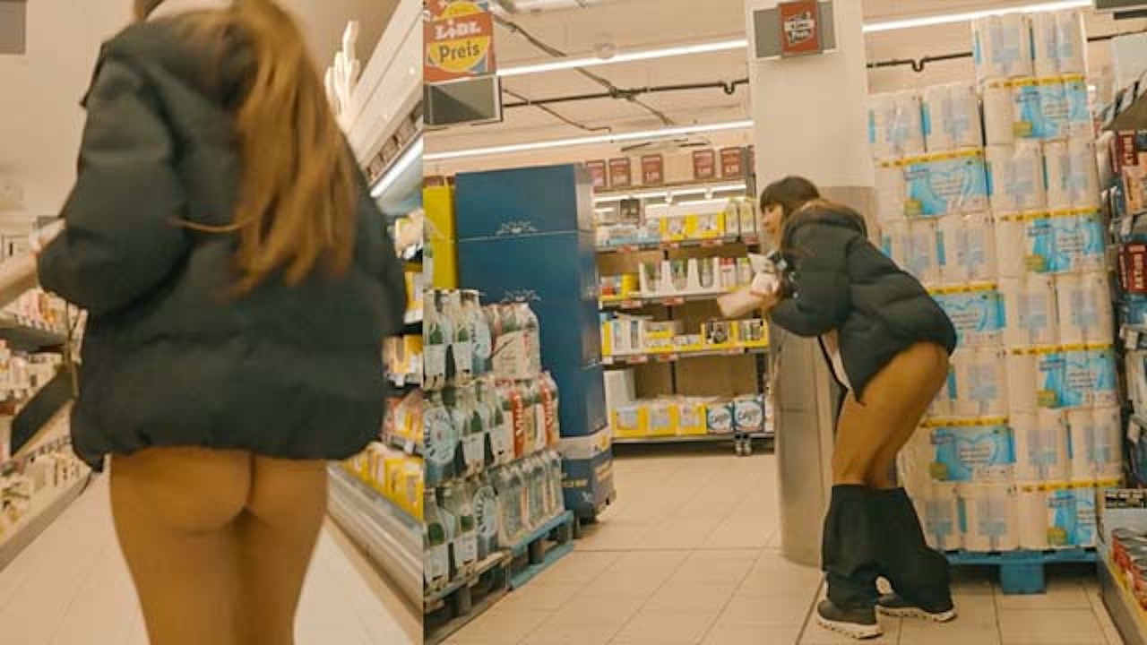 スーパーマーケット　エロ スーパーマーケットでの公共の恥ずかしいパンツ - Pornhub.com