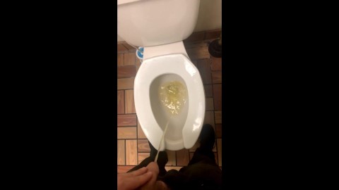 Married Man Pissing at Work Compilation